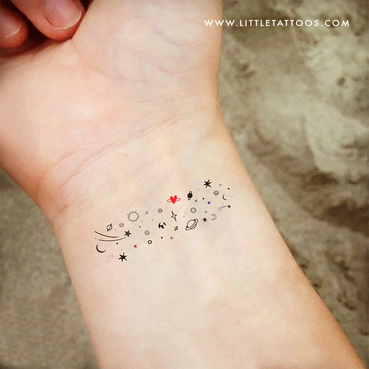 Little Galaxy Temporary Tattoo - Set of 3 – Little Tattoos